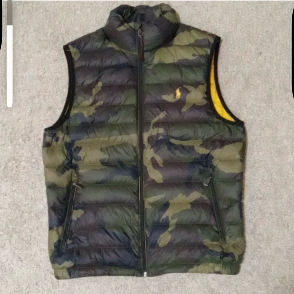 Polo Ralph Lauren Men's Green Camouflage Vest